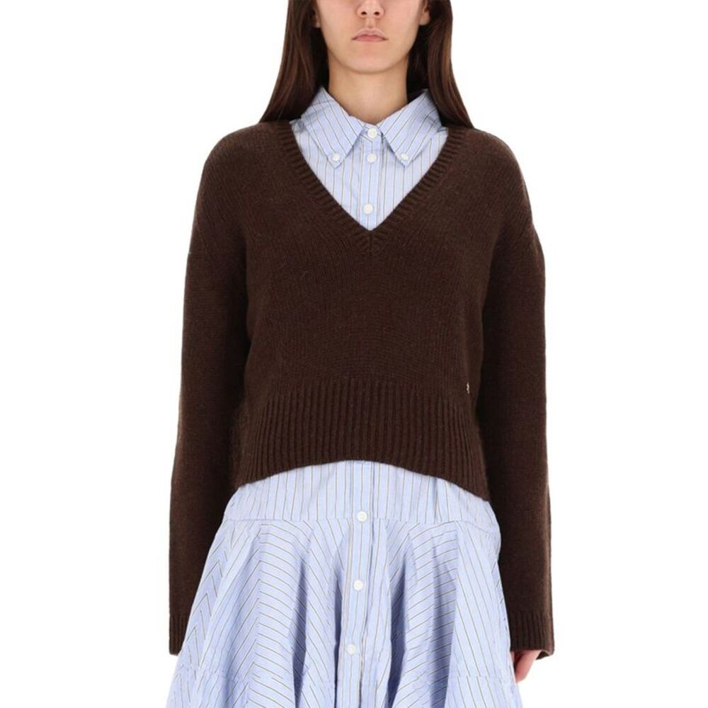 Ganni Women V-Neck Sweater